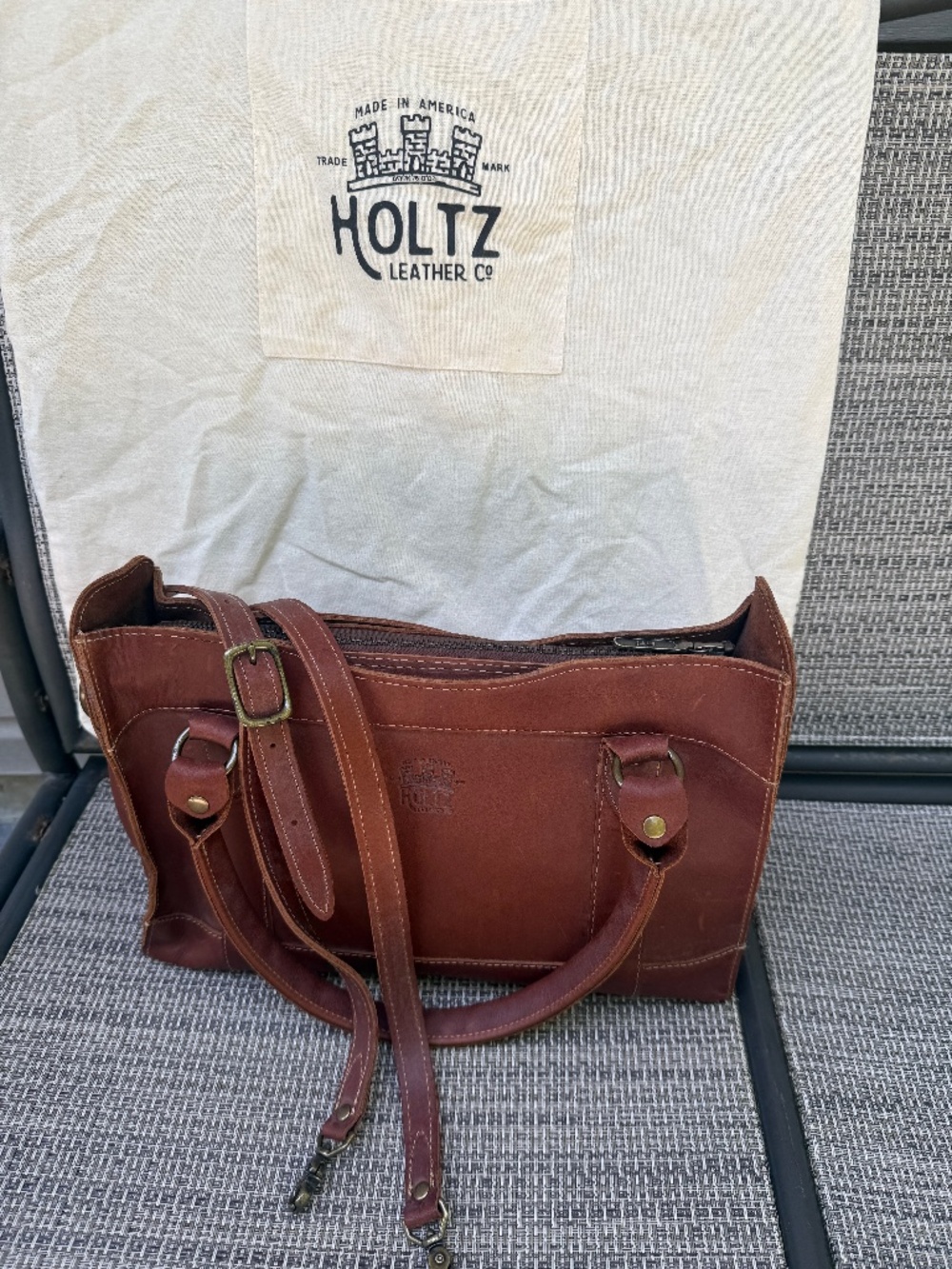 Holtz Leather Madi Convertible Satchel Crossbody Bag